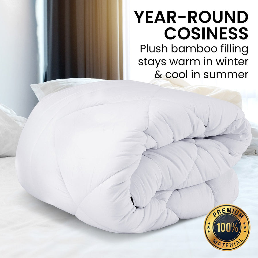 Microfibre Bamboo Comforter Quilt 700gsm - Queen