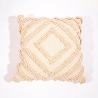 Tassel Hand Tufted Cushion Cover Moroccan Boho Beni Ourain Style Cushion Cover - Berber Style Cushion Cover