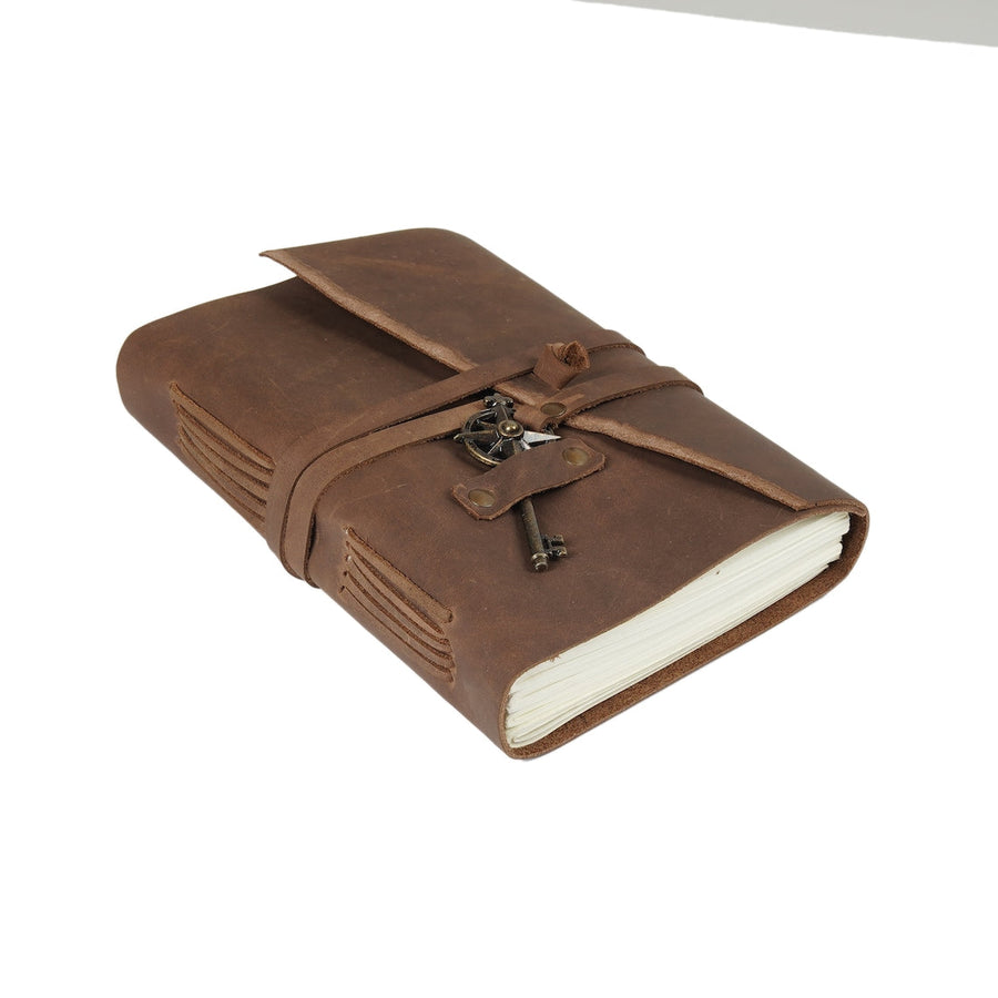 Vintage Leather Journal Recycled Paper Journal Notebook