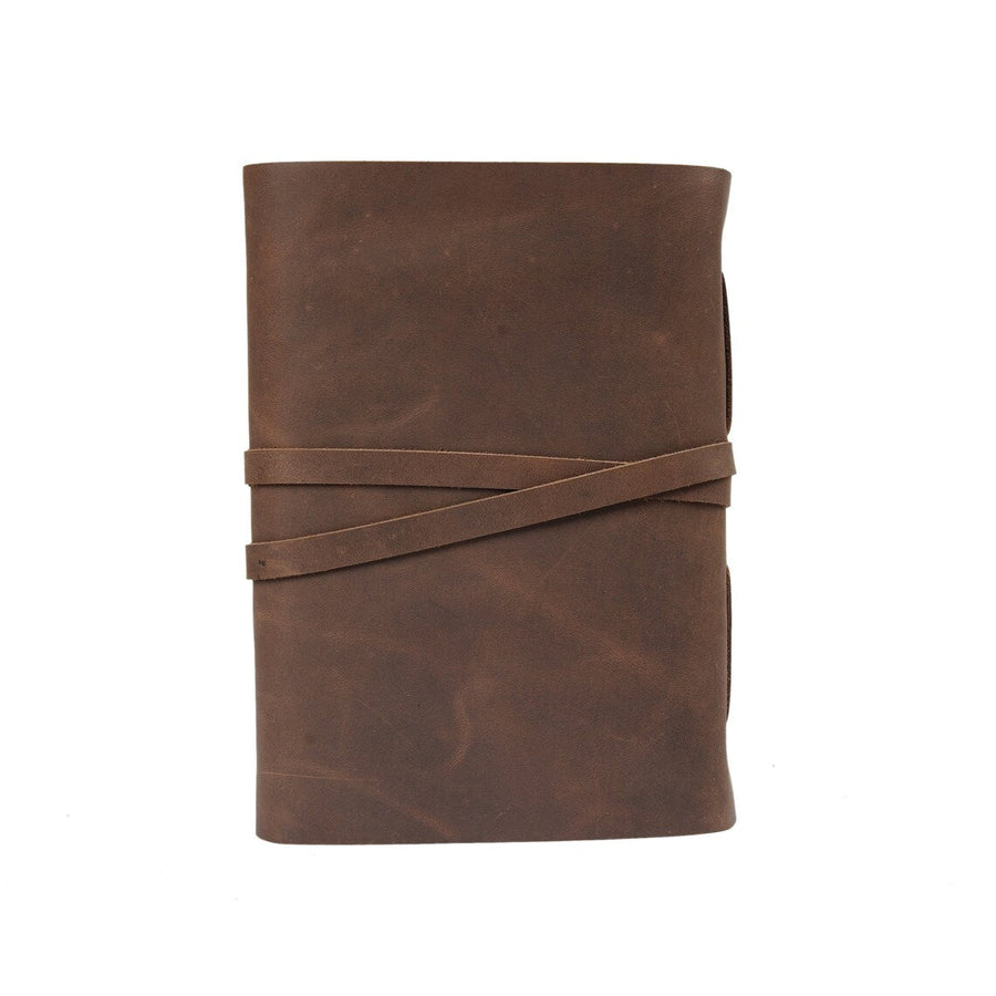 Vintage Leather Journal Recycled Paper Journal Notebook