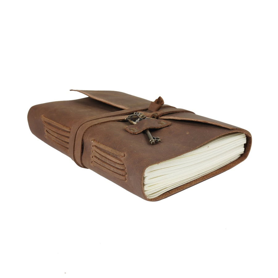 Vintage Leather Journal Recycled Paper Journal Notebook