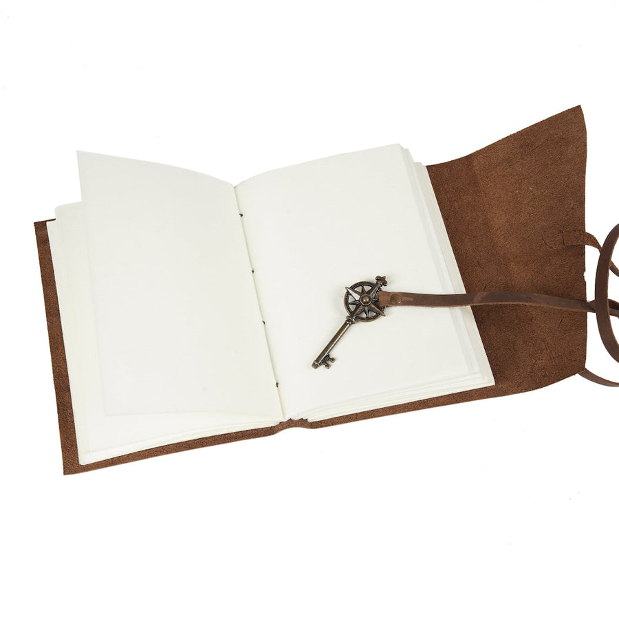 Vintage Leather Journal Recycled Paper Journal Notebook