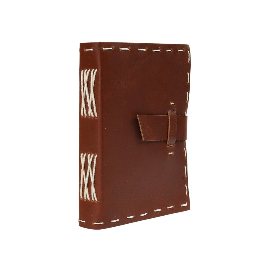 Vintage Leather Journal Recycled Paper Journal Notepad