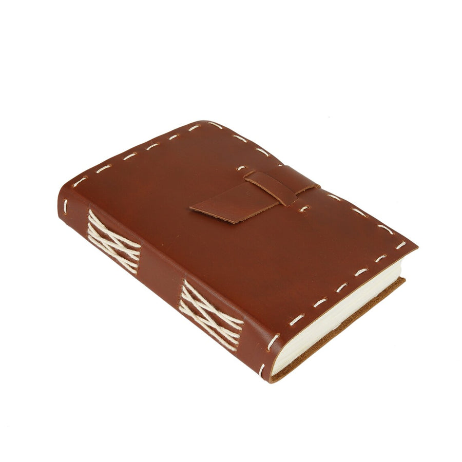 Vintage Leather Journal Recycled Paper Journal Notepad