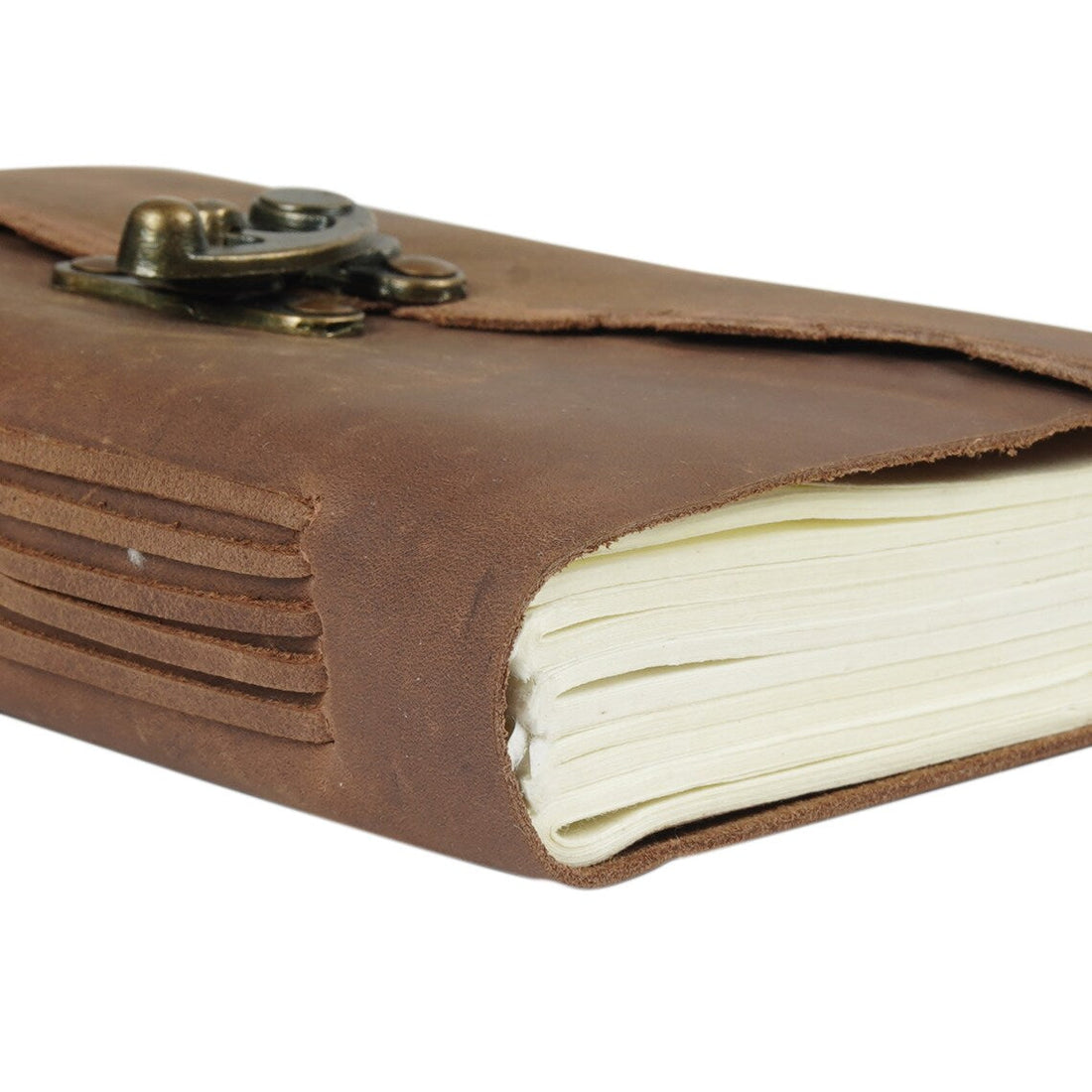 Vintage Leather Journal Recycled Paper Journal Notepad