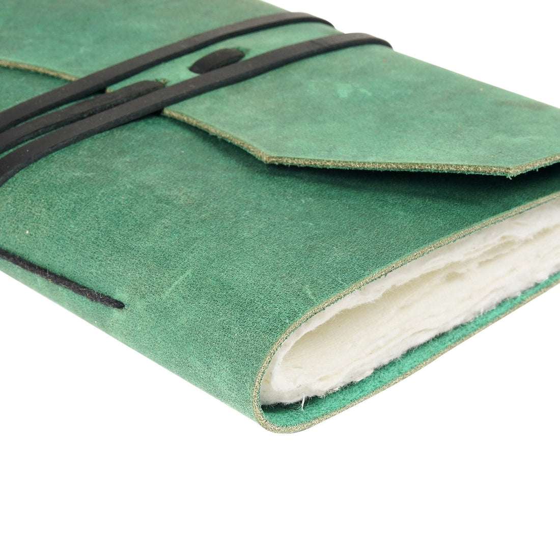 Vintage Leather Journal Recycled Paper Journal Notepad