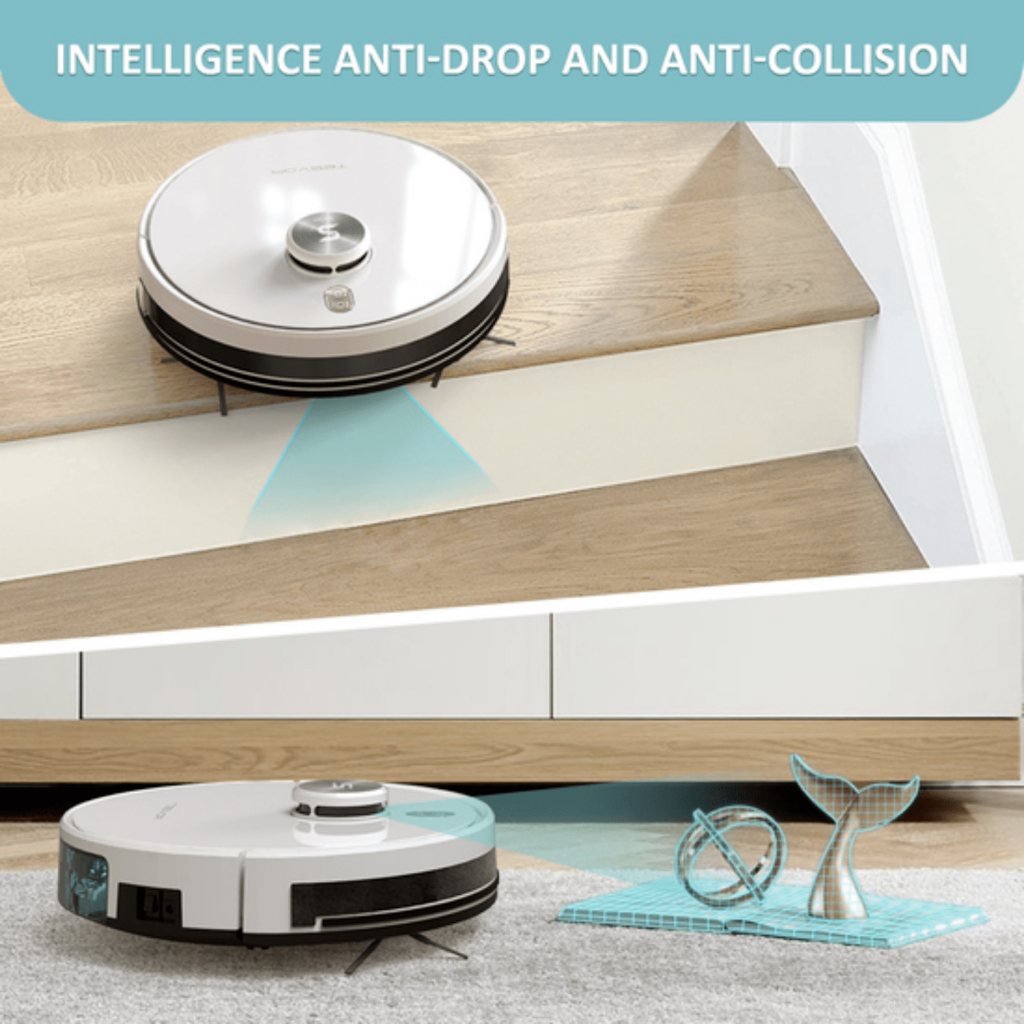 S6 Turbo Robot Vacuum Cleaner Mop With Laser Navigation 4000Pa