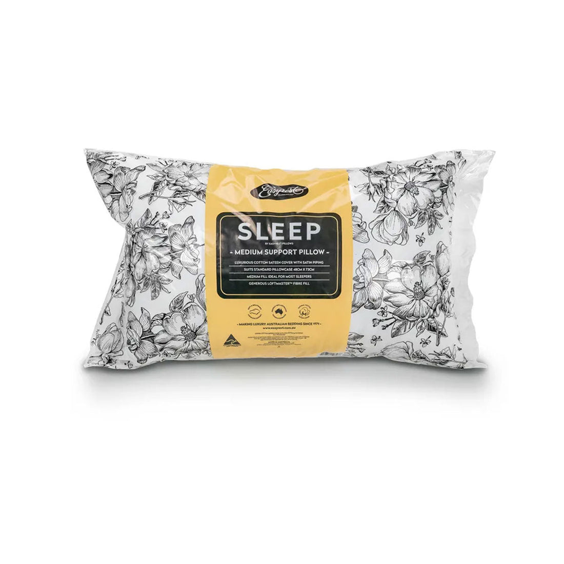 Sleep Medium Support Standard Pillow 48 x 73 cm