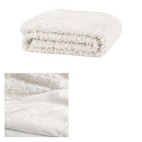 Home Lyla Faux Sheep Fur Throw Rug Ivory