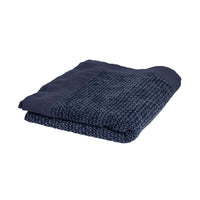 Home Taylor Cotton Jacquard Throw Rug Navy