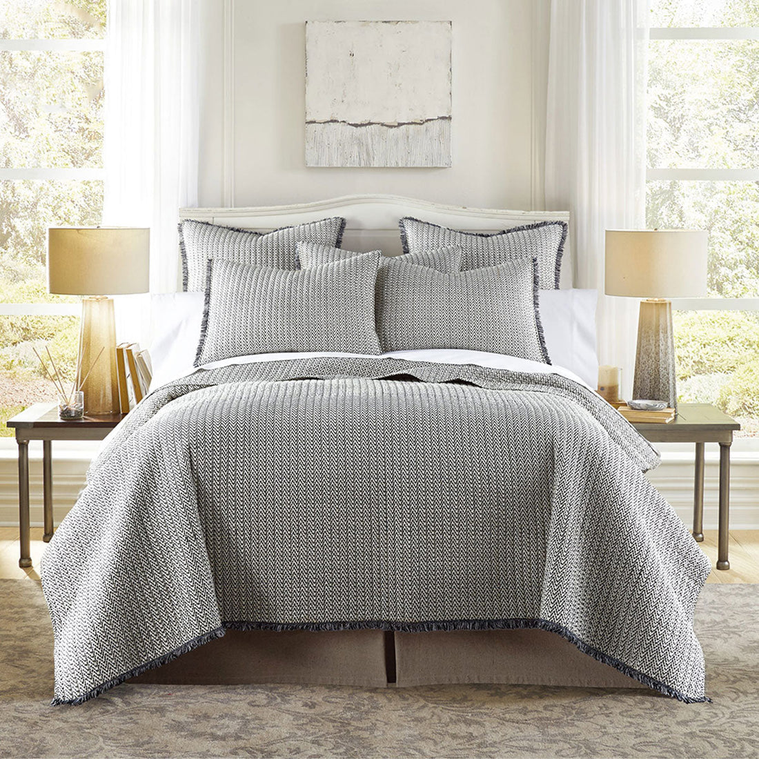 Lexington 3 Piece 100% Cotton Coverlet Set Queen