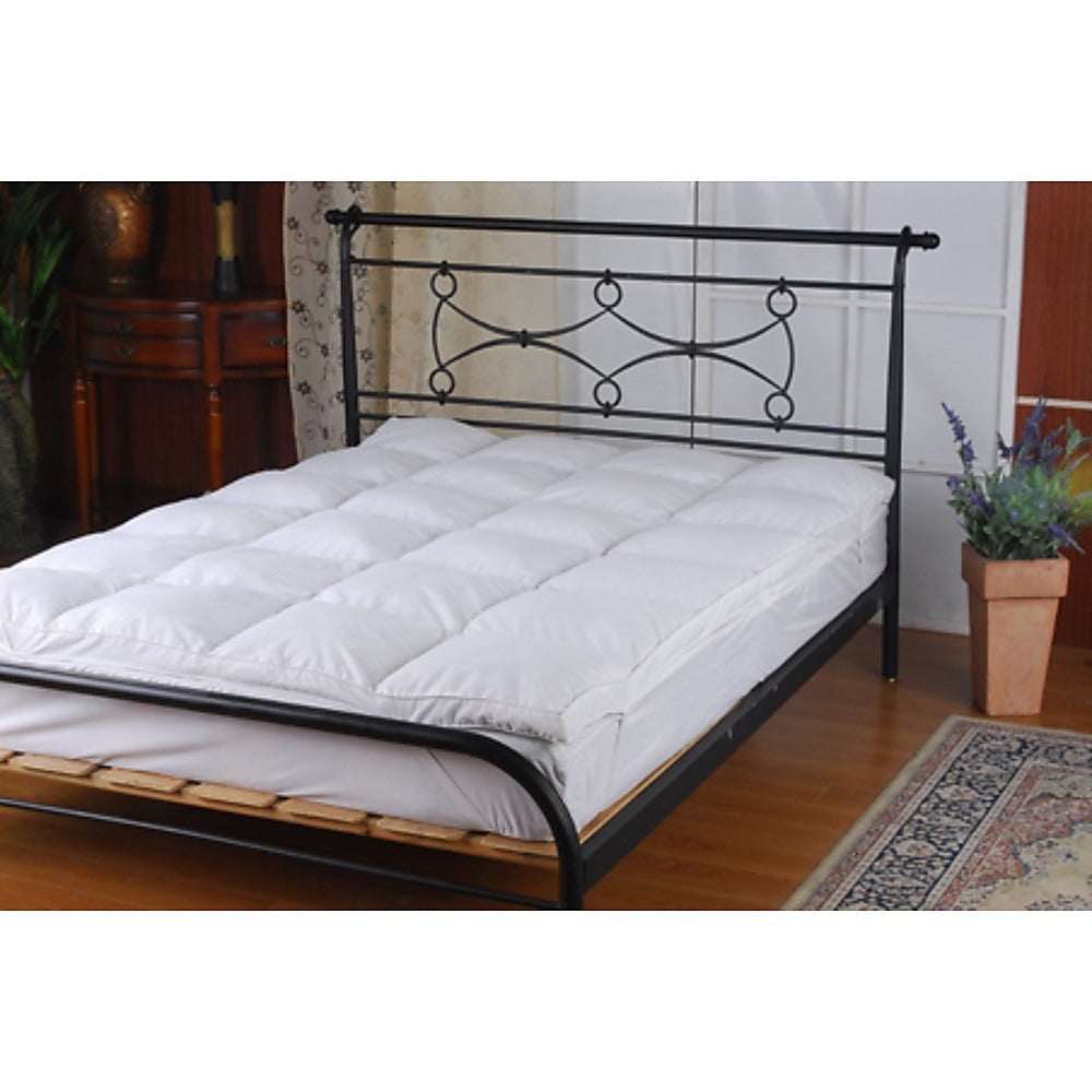 100% White Duck Feather Mattress Topper - King