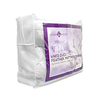 100% White Duck Feather Mattress Topper King Single