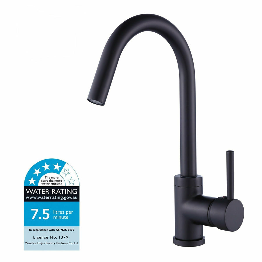 Kitchen Mixer Tap Faucet Basin Laundry Sink - Black